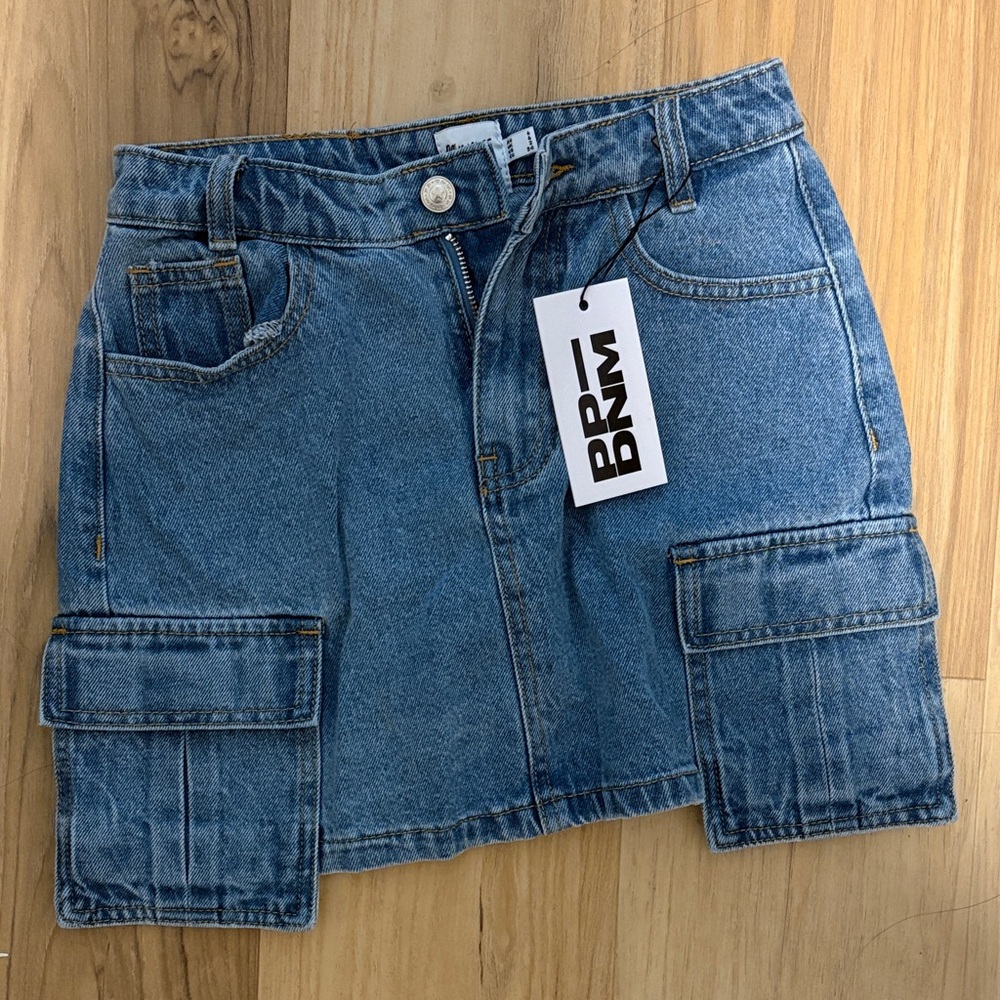Princess Polly Blue Denim Mini Skirt